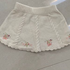 Janie and Jack Winter white skirt 6-12 months